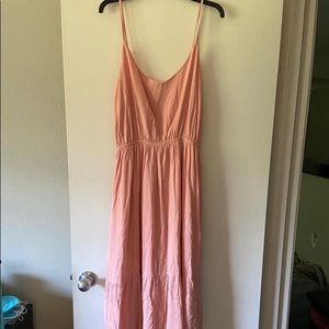 Tiered Blush Colored Maxi